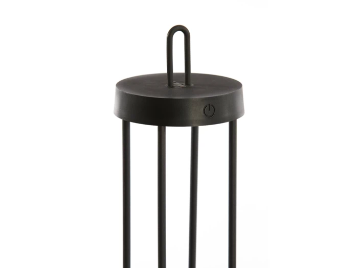 Light & Living, ISALO, Bordlampe LED, Sort, Metal, Ø:13 x H:28 cm