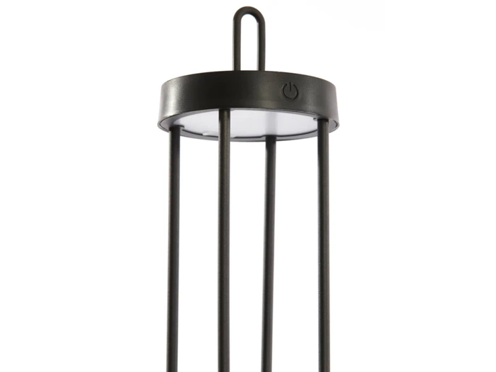 Light & Living, ISALO, Bordlampe LED, Sort, Metal, Ø:13 x H:28 cm