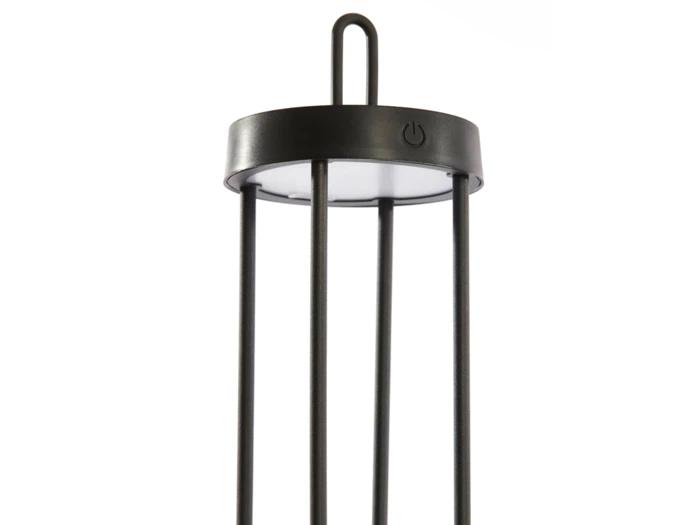Light & Living, ISALO, Bordlampe LED, Sort, Metal, Ø:13 x H:50 cm
