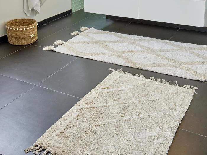 Speedtsberg, Tæppe m/frynser, Natur, Bomuld, 90x150cm