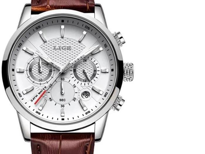 Design ur med læderrem