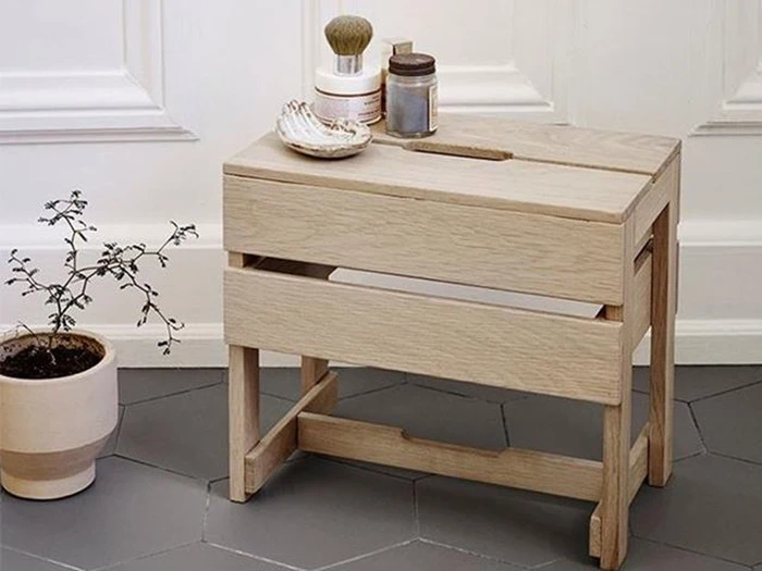 Skagerak Dania Stool/storage - Oak