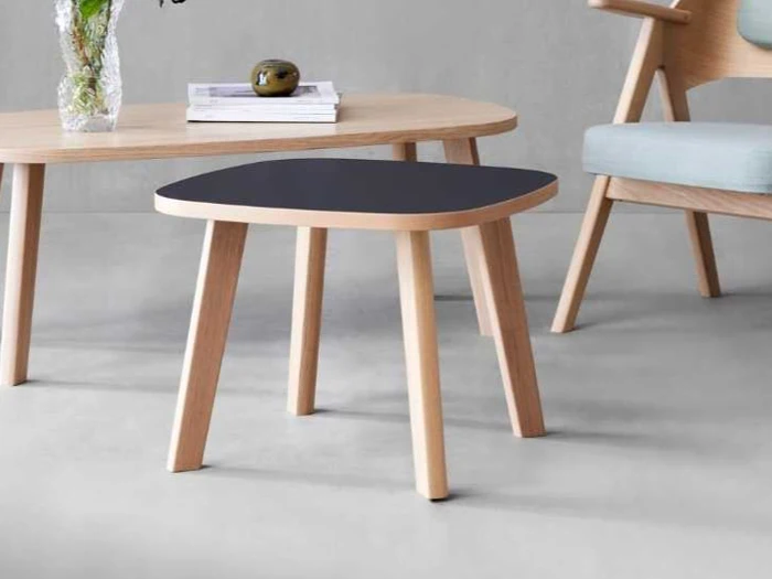 Hammel Furniture ONE sofabord 80x60 cm i sort laminat og eg