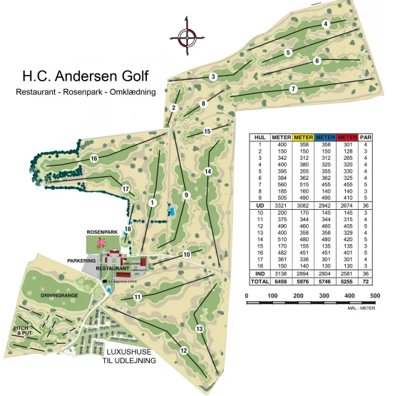 H.C Andersen Golf, Bogense - 4 stk. Greenfee billetter (lørdag, søndag og helligdage) til 18-huller