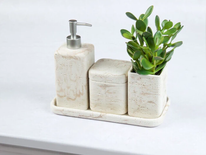 Holmen, Linus, Fad, Beige, Polyresin, L:27,5 x H:2 x B:14 cm