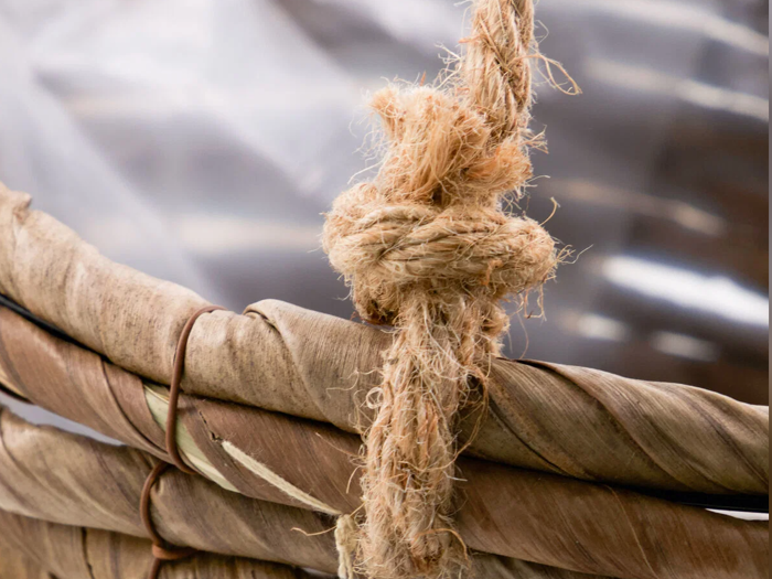 House Doctor, Hover, Urtepotter, Natur, Bananblade, Sæt af 2 stk., H:23xDia:16 cm x H:18xDia:14 cm