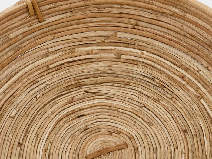 House Doctor, Chaka, Bakker, Natur, Rattan, Sæt af 2 stk., H:6,5xDia:32 cm x H:9,5xDia:40 cm