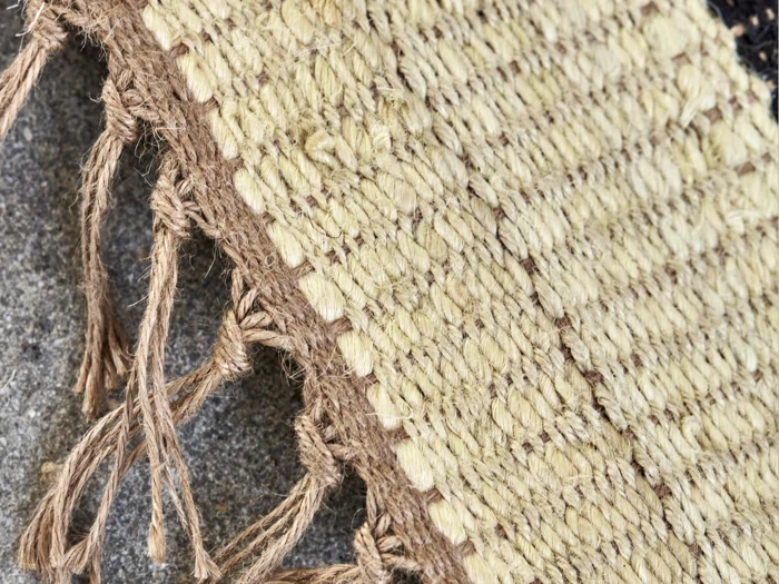 House Doctor, Sima, Tæppe, Sort, Natur, Jute, B:60 x L:90 cm
