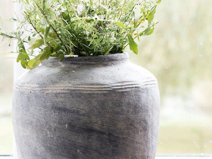 House Doctor, Rustik, Vase, Grå, Beton, H:31 x Dia:27 cm