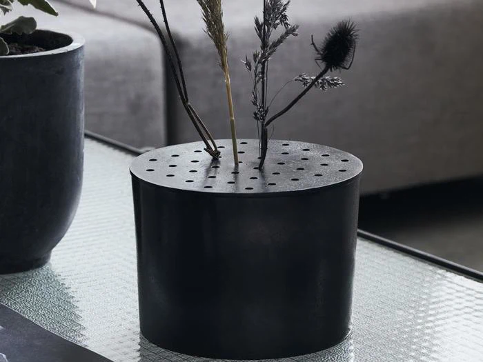 House Doctor, Flow vase, Bruneret messing, h: 14 x ø: 20 cm