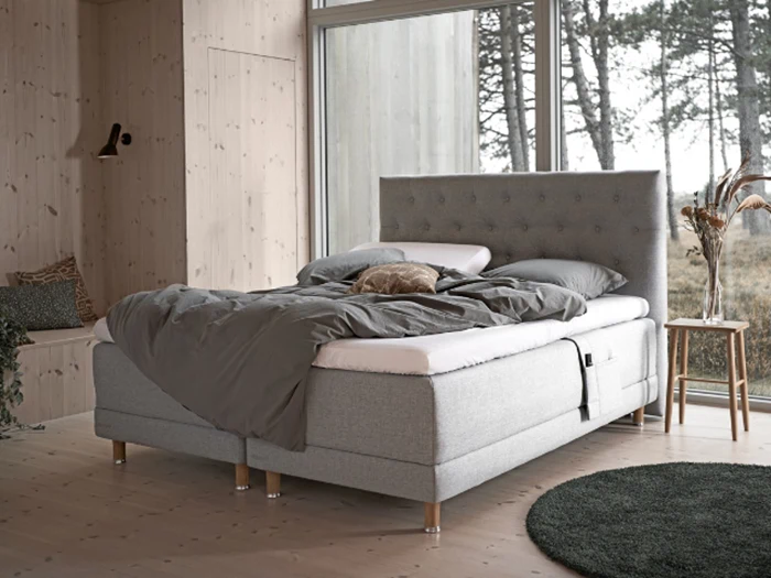 Dunlopillo boxelevation, passion 180 x 200 cm. Med supreme cool topmadras fra I.P. Boligcenter.