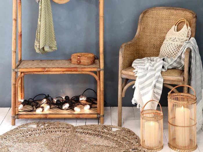 Chic Antique, Lanterne, Natur, Bambus, H:36,5 x Ø:20 cm