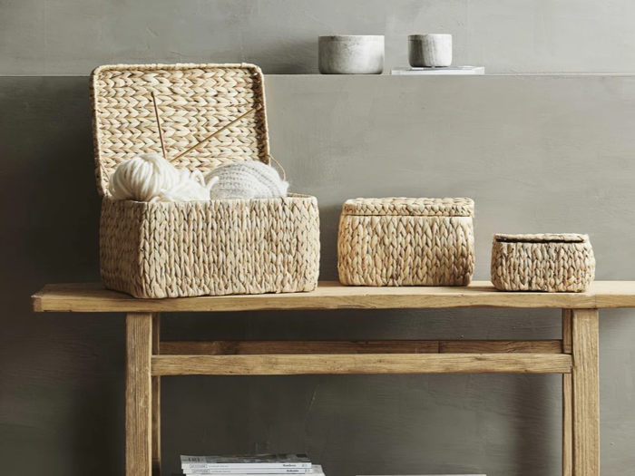 Nordal, Osa, Opbevaringskasser, Natur, Søgræs, H:25 x B:30 x L:40 cm