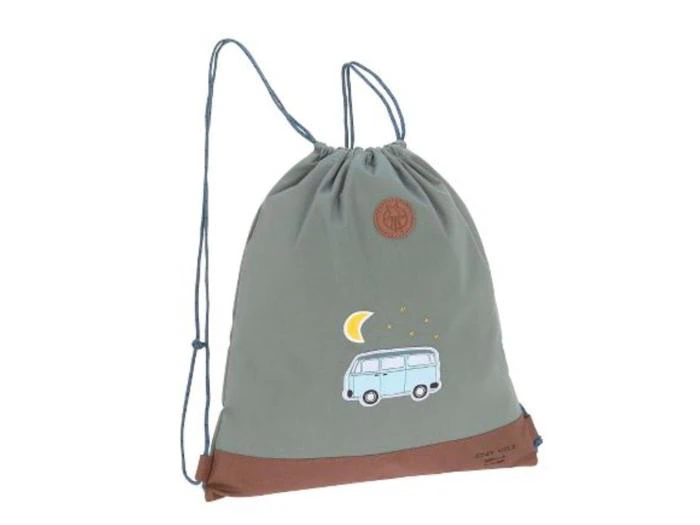 Gymnastikpose, idrætstaske, madkasse og penalhus bus - grøn fra LÄSSIG