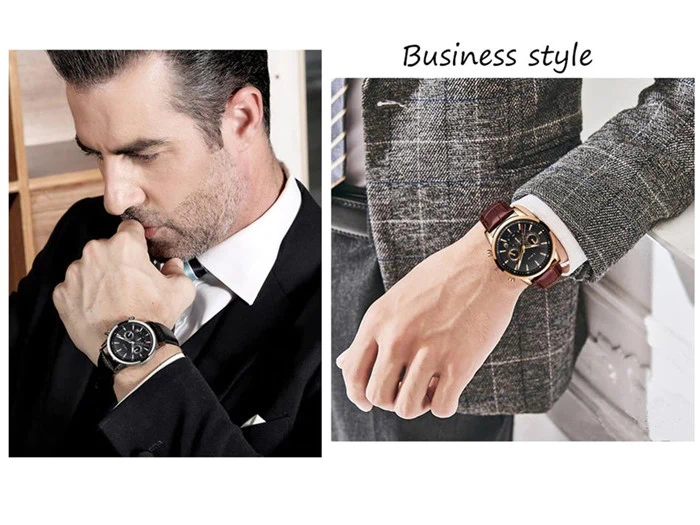 Design ur med læderrem