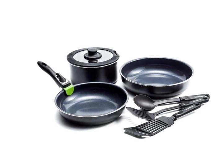 GREENCHEF Clickpan Magneto Diamond Black Sæt - med 8 dele
