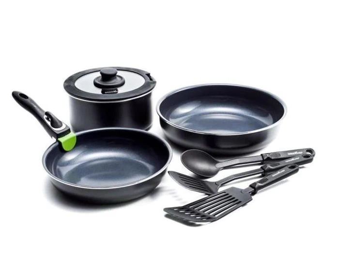 GREENCHEF Clickpan Magneto Diamond Black Sæt - med 8 dele
