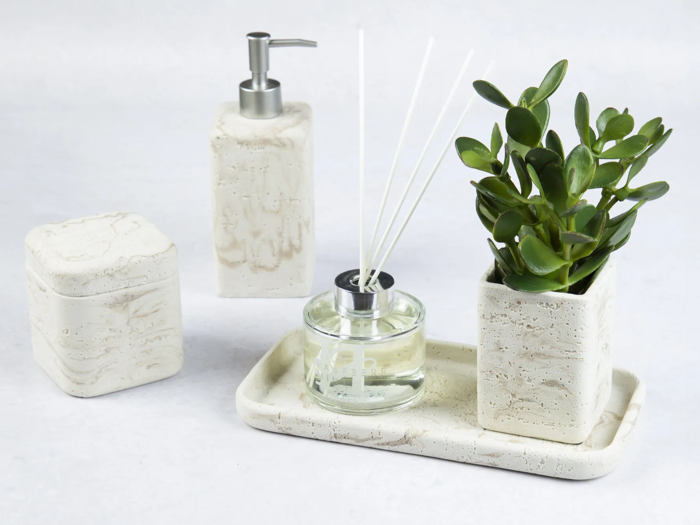 Holmen, Linus, Fad, Beige, Polyresin, L:27,5 x H:2 x B:14 cm