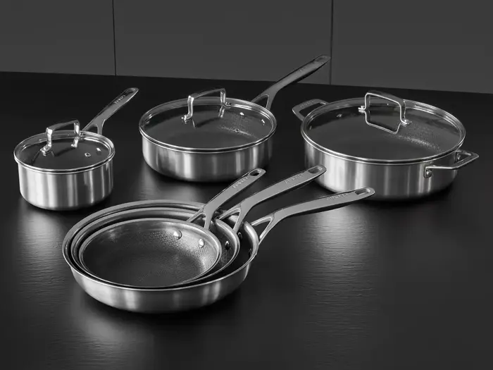 Morsø, 79NORD Hybrid, Stegepande, Stål, Satin finish, Dia:20 x L:39,3 x H:8,2 cm