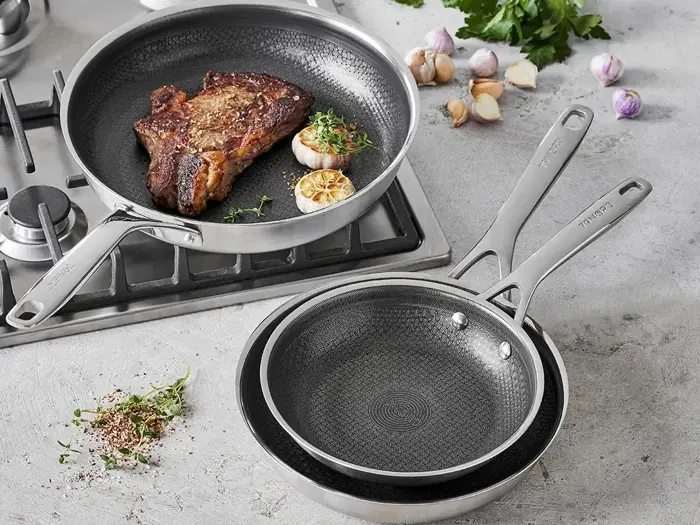 Morsø, 79NORD Hybrid, Stegepande, Stål, Satin finish, Dia:20 x L:39,3 x H:8,2 cm