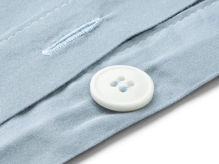 Sekan Studio, 2 Sæt, Satin, Sengesæt, Dueblå, 100% økologisk bomuld, B:140 x L:220 / B:60 x L:63 cm