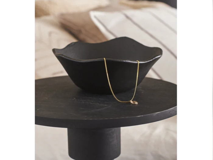 Holmen, Nero, Skål, Sort, Metal, H:8,5 x Dia:21,5 cm