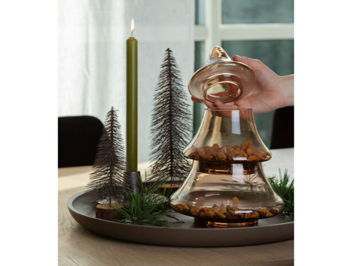 Edelweiss, Juletræ, Brun, Træ, H:20 cm