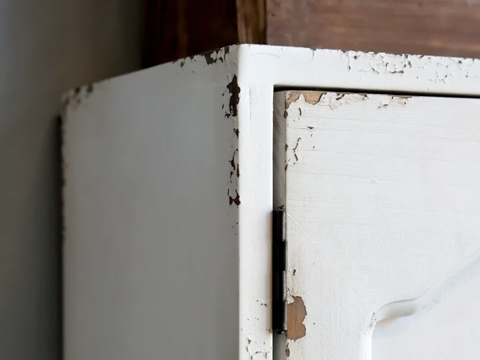 Chic Antique, Skab, m. 1 låge, Antique creme, Grantræ, MDF, Krydsfiner, L:35 x B:19,5 x H:50 cm