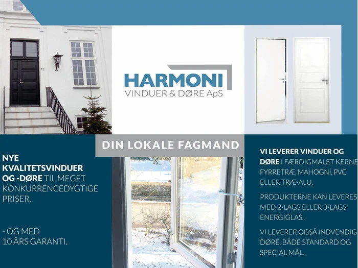 Gavekort på 1.500,- til Harmoni Vinduer og Døre