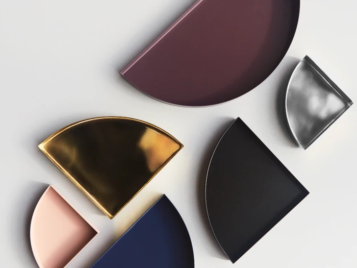 AYTM, UNITY, Bakke, Kvart cirkel, Sølv, 100% Rustfri stål, L:10,8 x B:10,8 x H:1,9 CM