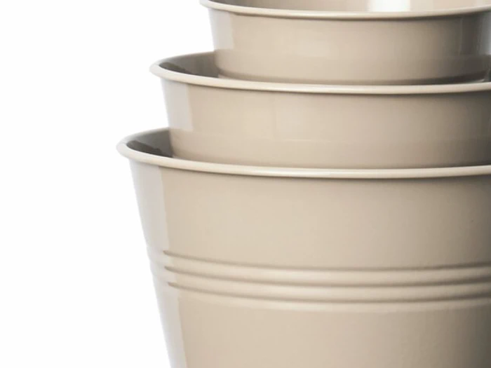 Lauvring, Alvin, Urtepotte, Taupe, Metal, Sæt af 3 stk., Dia16xH:12 x Dia:21xH:16 x Dia:27xH:20 cm