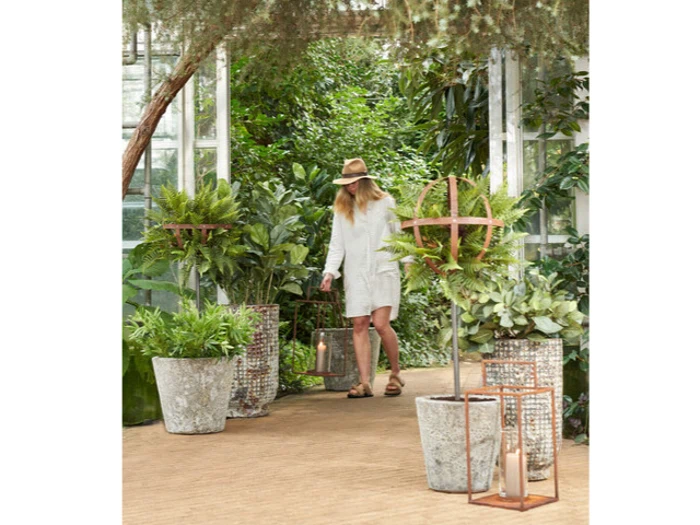 Lauvring, Cooper, Bauble, Brun, Rust, Jern, Dia:40 x H:22 cm