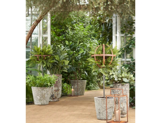 Lauvring, Cooper, Bauble, Brun, Rust, Jern, Dia:40 x H:22 cm