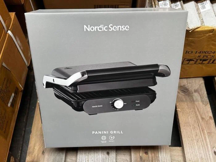 Nordic Sense, Paninigrill aft. plader, Sort, 2000 watt, L:28 x B:23 cm  