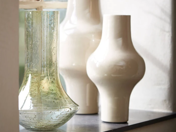 Light & Living, LEANNA, Vase, Grøn, Glas, Ø:25 x H:40 cm