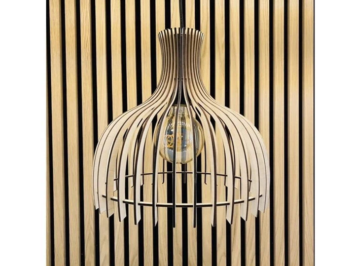 Hængelampe af lameller