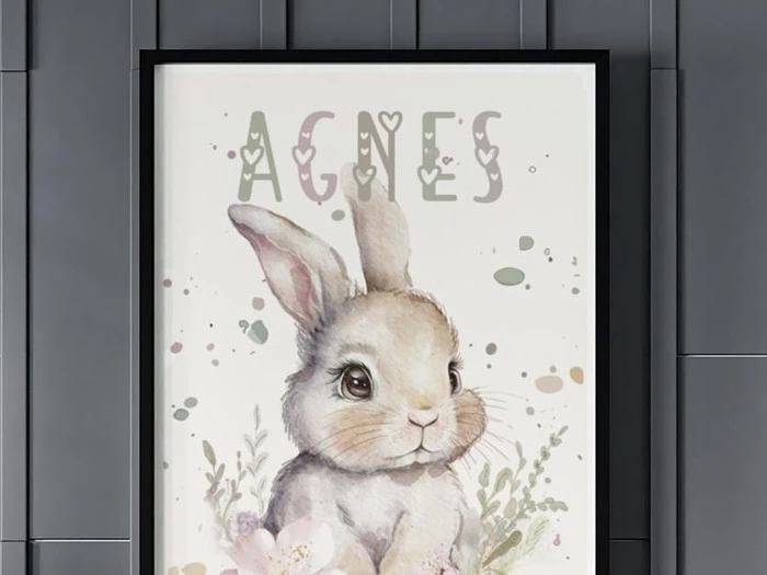 PRINT SELV ♥ NAVNEPLAKAT MED VALGFRIT NAVN