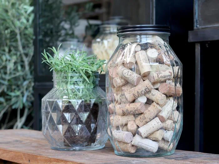 Chic Antique, Opbevaringsglas m. diamantudskæring, kKar, Glas, Jern, H:26 x Ø:16 cm