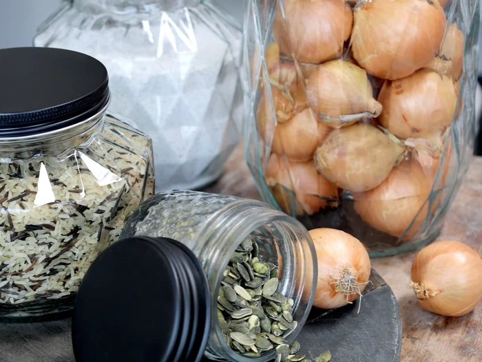 Chic Antique, Opbevaringsglas m. diamantudskæring, Klar, Glas, Jern, H:13,5 x Ø:16 cm