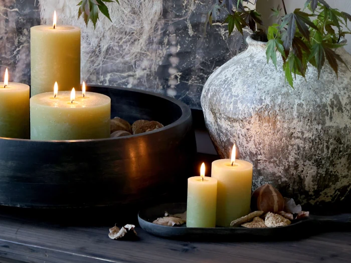 Chic Antique, Tours, Fad m. håndtag, Kul, Mangotræ, L:38 x B:15 cm