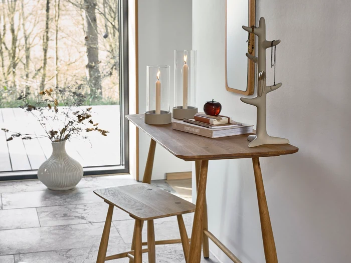 Villa Collection, Nord, Holder, Sand, Polyresin, B:17 x L:15 x H:44 cm