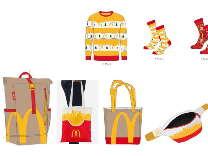 McDonalds rygsæk med lækkert indhold