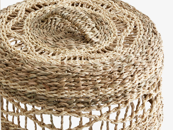 Nordal, DISHY, Dekorations cover, Flet, Natur, Søgræs, H:14 x Dia:27 cm