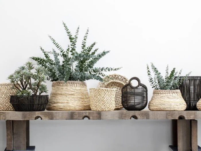 Abiola håndvævet kurvesæt fra Lene Bjerre