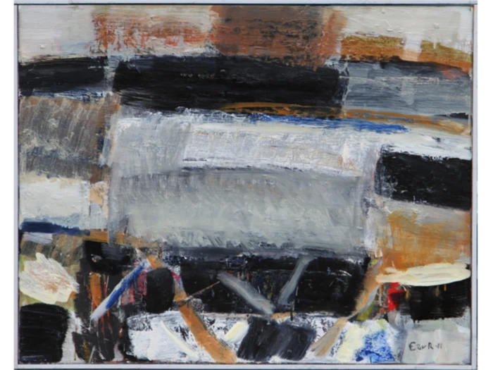 Maleri 06 - Over Fjorden af Eydun av Reyni fra Galleri Uggerby