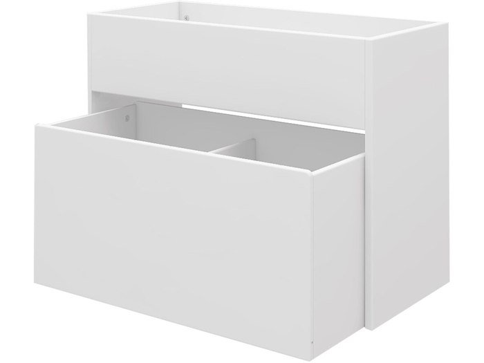 FLEXA, Roomie, Mini, Legetøjskasse m. hjul, 2 rum, Hvid, MDF, L:67,4 x B:34,5 x H:34,5 cm 