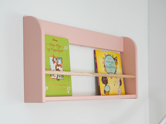 FLEXA, DOTS, Boghylde, Blushing Pink, L:75 x Dyb:10 x H:34,5 cm