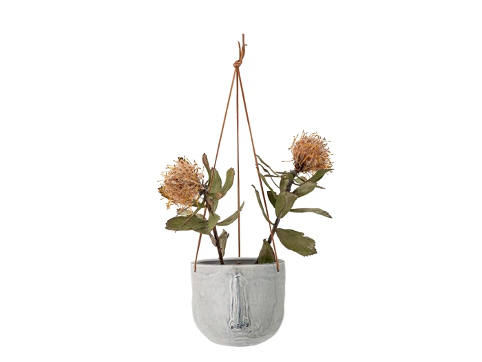 Bloomingville, Ileana, Hængeurtepotte, Grå, Stentøj, Dia:17 x L:55 x H:15,5 cm