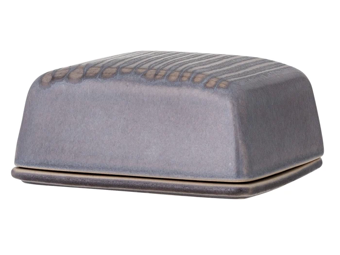 Bloomingville, Raben, Smørboks, Grå, Stentøj, L:14 x H:6 x B:10 cm