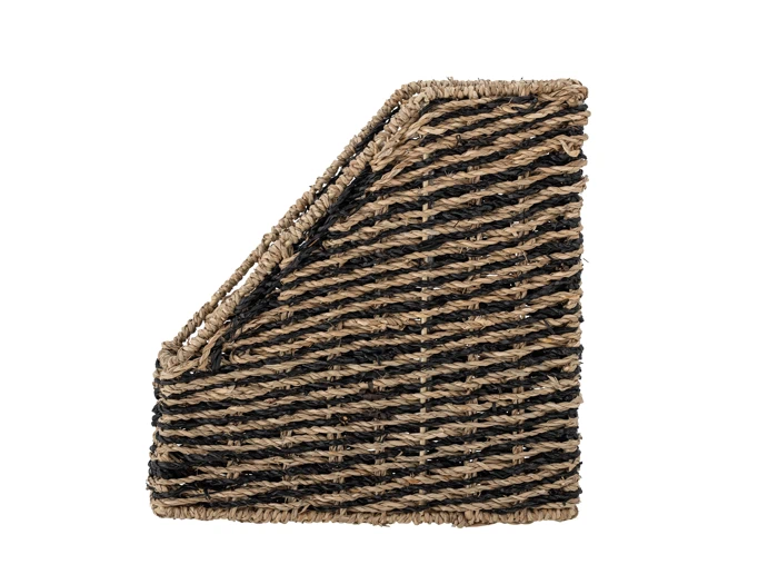 Bloomingville, Claude, Magasinholder, Brun, Søgræs, L:28 x H:28 x B:10 cm